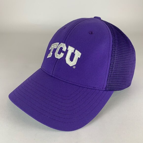 TCU Horned Frogs NCAA Purple Nike Golf Stretch Fitted Hat Mens M/L - Picture 1 of 6